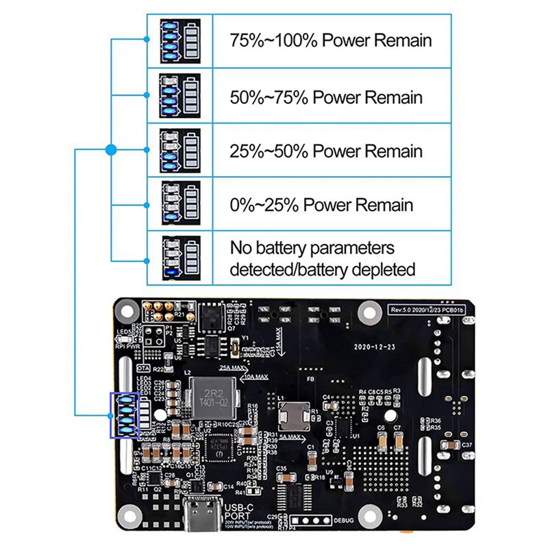 AA08-2X สำหรับ Raspberry Pi 4  - Raspberry Pi Uninterrupted Power Supply Ups 18650 บทวิจารณ์และราคา