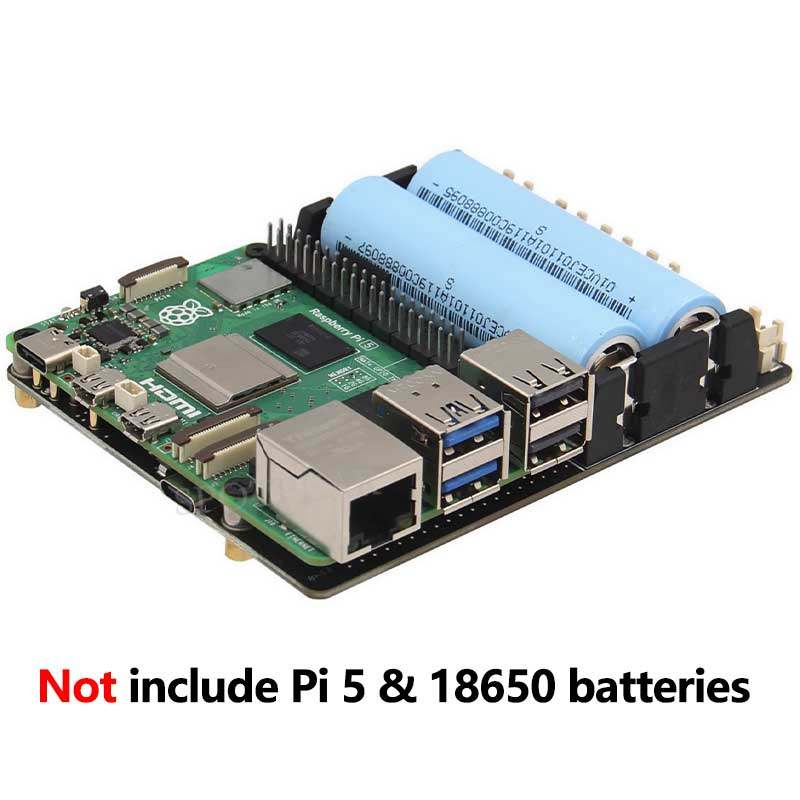 บอร์ด Raspberry Pi 5 18650 UPS - Raspberry Pi Uninterrupted Power Supply Ups 18650 บทวิจารณ์และราคา