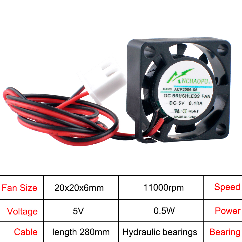 ANCHAOPU ACP2006 2 ซม.20 มม.20 - Raspberry Pi Water Cooling Kit บทวิจารณ์และราคา