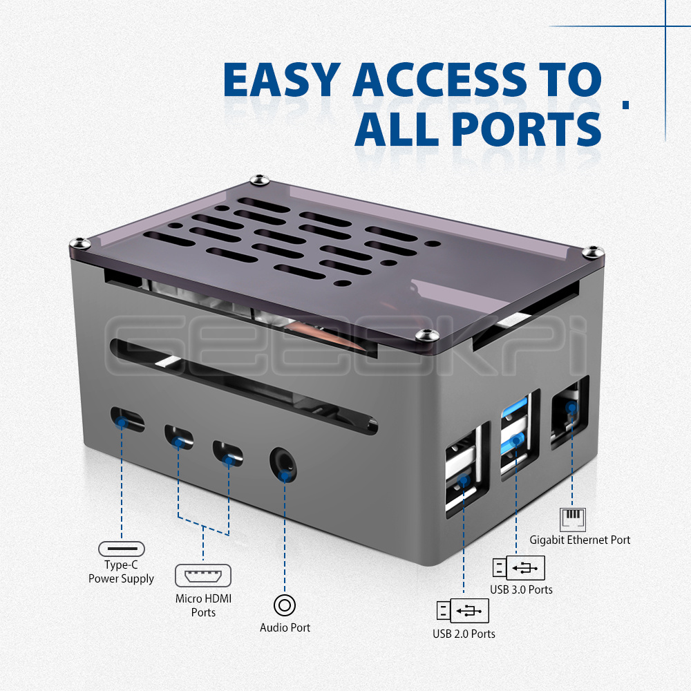 GeeekPi อลูมิเนียมอิฐกรณีเชลล์ - Argon One V3 M.2 Nvme Case บทวิจารณ์และราคา
