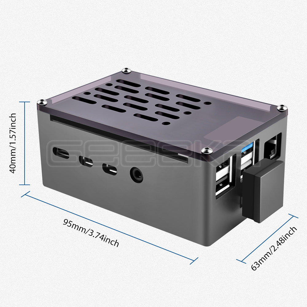 GeeekPi อลูมิเนียมอิฐสีดำเปลือ - Argon One V3 M.2 Nvme Case บทวิจารณ์และราคา